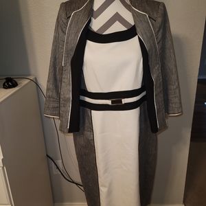 White House Black Market Matching Dress & Jacket Set
